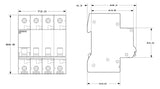 SIEMENS Ausschalter REG 4S 63A 440V 4TE 5TL1463-0