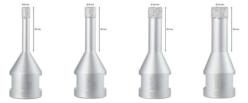 BOSCH-EW Bohrerset 4tlg  6-12mm 4xStein 2607017579 Koffer