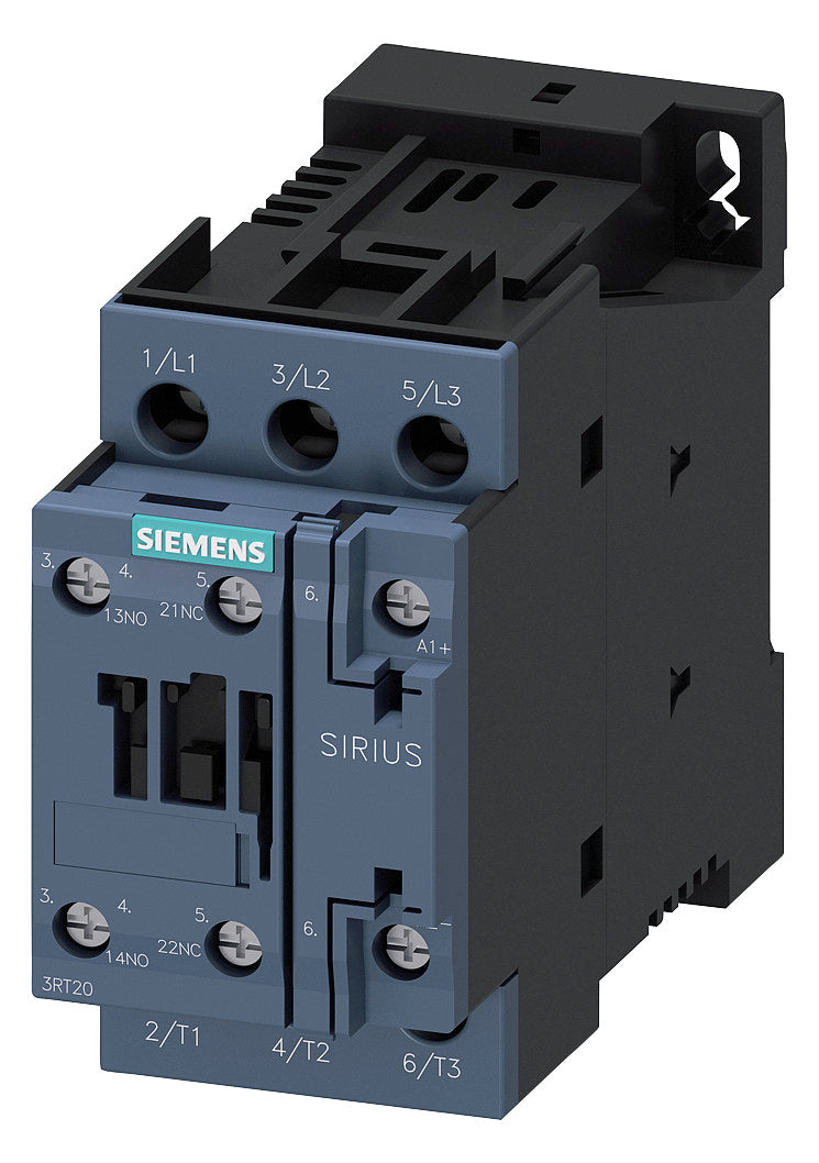 SIEMENS Leistungsschütz 15kW 3S 32A REG 3RT2027-1NP30 200-280VUC 1S+1Ö/Hilf