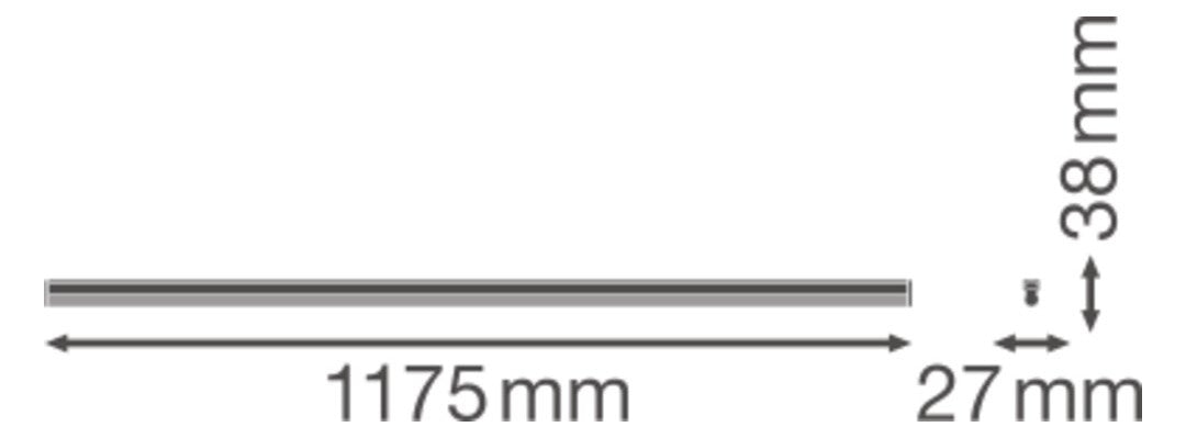 LEDVANCE LED-Lichtleiste 20W 3000K Konv LN COMP Batten 1200 20 W 3000 K 2000lm