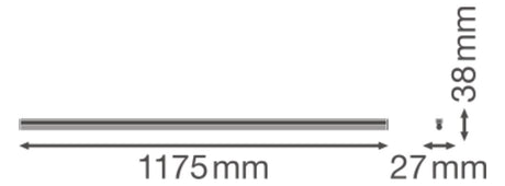 LEDVANCE LED-Lichtleiste 20W 3000K Konv LN COMP Batten 1200 20 W 3000 K 2000lm