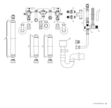 BOSCH Installationszubehör Nr. 615/2.1 Installationssatz Aufputz ST 120,160