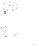 BOSCH Wärmepumpenspeicher HR 200 Inhalt=200l, h=1340mm / d=610mm