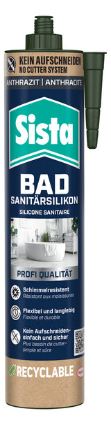 Walraven Sista Rush Sanitärsilikon 280ml schimmelresistent anthrazit | HE-SRUAN