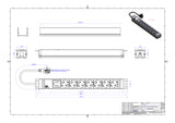 BACHMANN Steckdosenleiste 19 1HE 230V 333.604 7Steckd