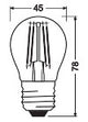 LEDVANCE LED-Lampe FM E27 4,2W 2700K ws LED Classic P 40 Fil DIM CRI97 S 4. 470l