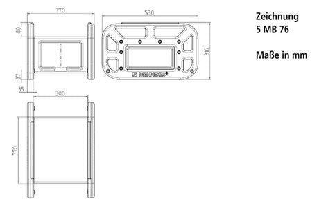 MENNEKES CEE-Kombi Kst sw IP44 6Steckd 9502969SW 1x16A5p400V 1x32A5p400V