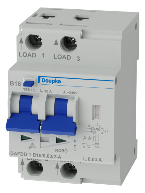 DOEPKE Brandschutzschalter 2p A 240V A DAFDD 1 B16/0,03/2-A B16A 0,03A 3TE
