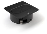 BACHMANN Steckdose 1f sw mt 1USB-A Einb TWIST 946.105 1USB-C m.BS Klappd IP20