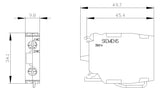 SIEMENS Hilfsschalterblock 1Ö Frontbef 3SU1400-1AA10-1HA0 6A/AC Schraub