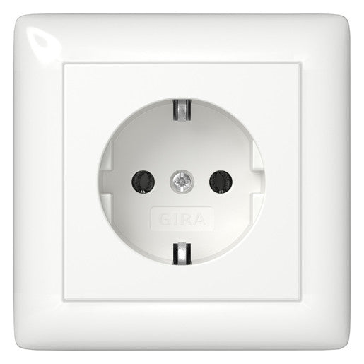 GIRA Steckdose 1f rws glz UP IP20 Standard 55 444003