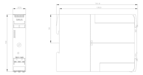 SIEMENS Wendestarter 3kW 24V DC 7A IP20 3RM1207-1AA04 1,6-7A