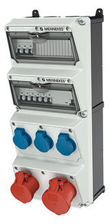 MENNEKES CEE-Kombi Kst gr IP44 3Steckd AMAXX 940006 1x16A5p400V 1x32A5p400V