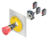 SIEMENS Drucktaster 1f rt rnd  22mm 1Ö 3SU1100-1HB20-1CG0 40x44mm IP67K
