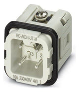PHOENIX Kontakteinsatz Stift 3p Schraub HC-A03-I-UT-M 24A 230V