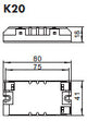 HOUBEN Vorschaltgerät 18W elektr f.T8 MW 188665 f.TC-F f.TC-L