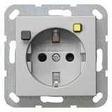 GIRA Fi-Steckdose 1f alu UP m.BS IP20 System 55 267726