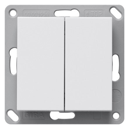 GIRA Wandsender KNX UP 2Kan rws glz System 55 517803 inkl.Ankoppl