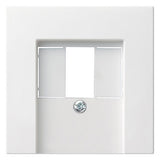 GIRA Zentralplatte USB/TAE 1f rws System 55 027627 Schraubbef seidenmatt