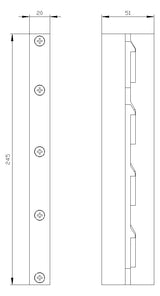 SIEMENS Sammelschienenträger 4p 630A 8GK9670-0KK00 60mm