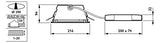 PHILIPS-LICHT LED-Einbaustrahler 16,8W GreenSpace DN472B LED20S/840 PSU-E C WH