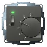 EBERLE Raumthermostat 230V 10A Öffner UTE 1011-Anthrazit-55 IP20 Bimetall