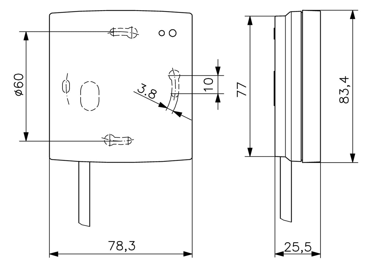 ALRE-IT Raumthermostat 230V 13A IP30 HTFRB-010.101 Schließer