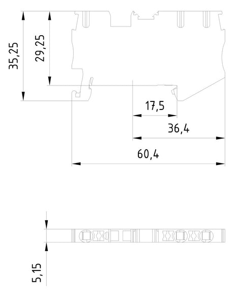SIEMENS Schutzleiter-Reihenklemme gn/ge 8WH6003-0CF07 0,14-4qmm 1Etage TS35