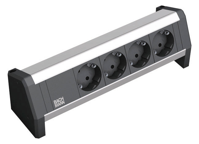 BACHMANN Steckdosenleiste 4f sw 35° IP20 DESK 339.1000