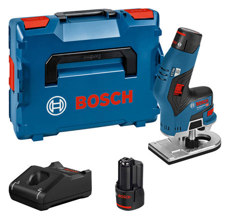 BOSCH-EW Kantenfräse (Akku) 12V 3Ah 2 Professional GKF 12V-8 mLadegerät 1,3kg