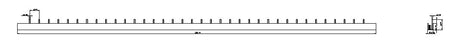 SIEMENS Phasenschiene 3ph 18mm 1016mm 5ST3714 16qmm 80A Stift isol