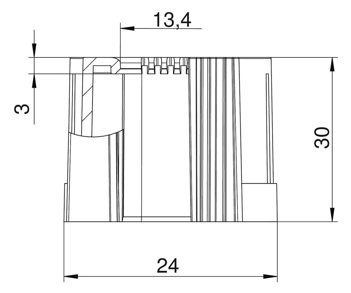 BETTERMANN Steckendtülle Kst  20mm lgr 129 TB M20 unbeh hfr