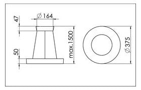 RIDI LED-Pendelleuchte 3LEDs 4000K Konv IRIS-PS 5000-840-ND 4890lm sym IP20