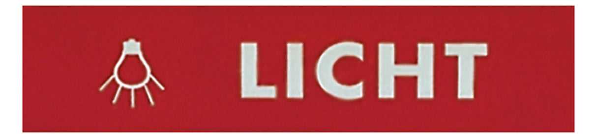 GROTHE Klingeltaster Kst rt AP rechteck LICHT-SCHILD m.NamSchild 18mm