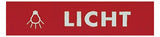 GROTHE Klingeltaster Kst rt AP rechteck LICHT-SCHILD m.NamSchild 18mm