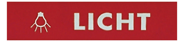 GROTHE Klingeltaster Kst rt AP rechteck LICHT-SCHILD m.NamSchild 18mm