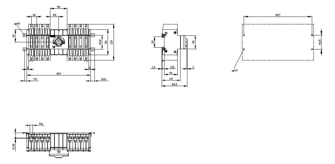 SIEMENS Hauptschalter 32A 4p IP20 Einb 3KC0422-2ME00-0AA0 Wart/Rep SichSchalt