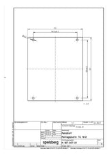 SPELSBERG Montageplatte Verteiler ST TG MPS-1612 unbeh 113x131mm Lochung