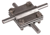 DEHN SE Kreuzverbinder ST f/vz  10mm KS 8.10 8.10 FL30 OV ZP STTZN Sechskants