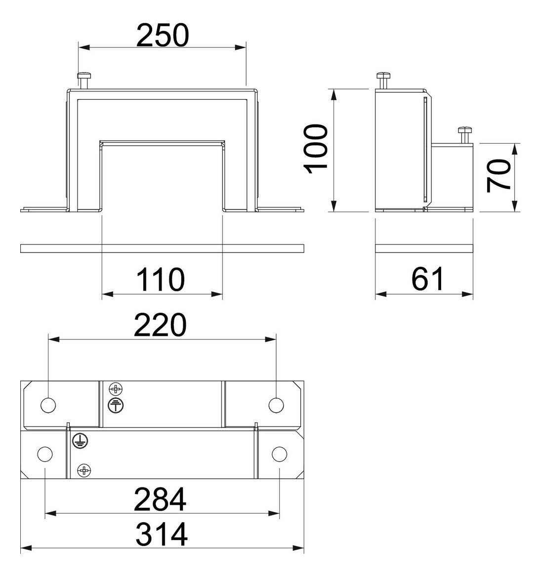 BETTERMANN Kupplung BS-K I120 vz ws BSKM-RE 1025 FS 254x105mm