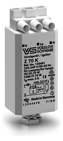 HOUBEN Zündgerät 70W HI 230V IP20 alu 140481