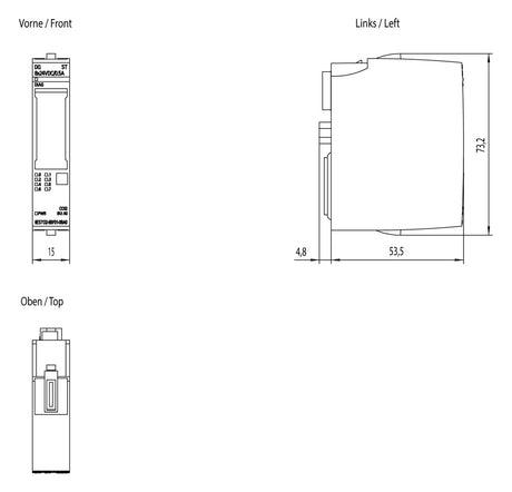 SIEMENS Digital I/O-Modul DC 19,2-28,8V 6ES7132-6BF01-0BA0 8Ausg 24V