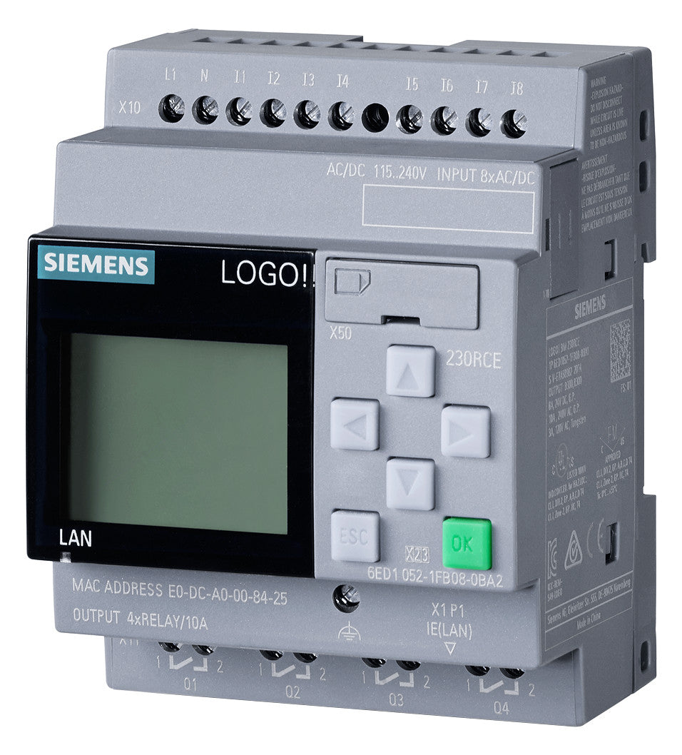 SIEMENS SPS-Steuerung modular 115-240VUC LOGO! 6ED1052-1FB08-0BA2 4RelAusg