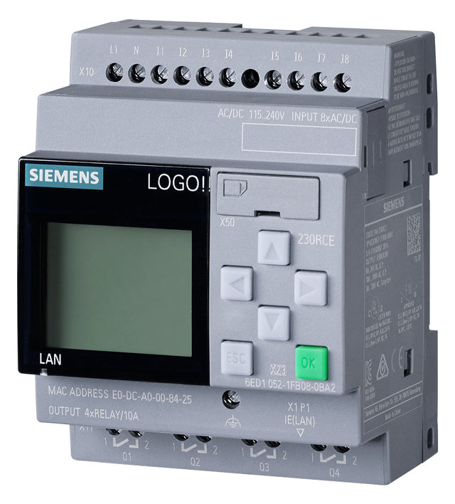SIEMENS SPS-Steuerung modular 115-240VUC LOGO! 6ED1052-1FB08-0BA2 4RelAusg