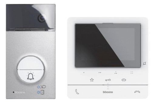 LEGRAND Video-Türsprechset Bus 1xTeiln Flex'ONE Bticino 364922 alu ws