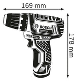 BOSCH-EW Akku-Bohrschrauber 12V  1-10mm Professional GSR 12V-15 kg 1-30Nm 30Nm
