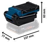 BOSCH-EW LED-Bauleuchte 7W 800lm IP20 Professional GLI 18V-800 Kst 18V