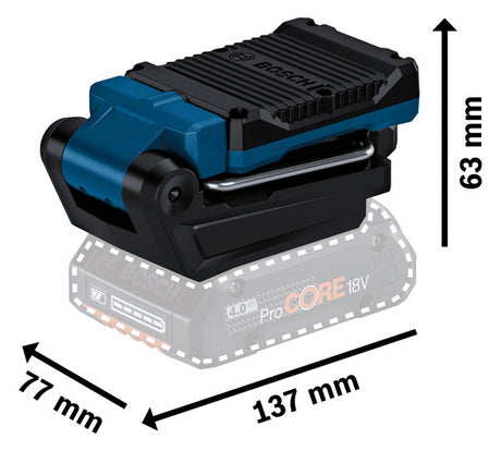 BOSCH-EW LED-Bauleuchte 7W 800lm IP20 Professional GLI 18V-800 Kst 18V