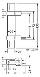 SIEMENS NH-Trennmesser 400A NH2 3NG1302