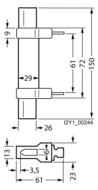 SIEMENS NH-Trennmesser 400A NH2 3NG1302